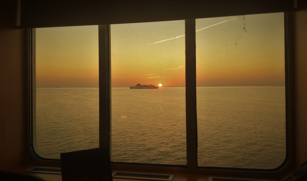 Ferry sunset